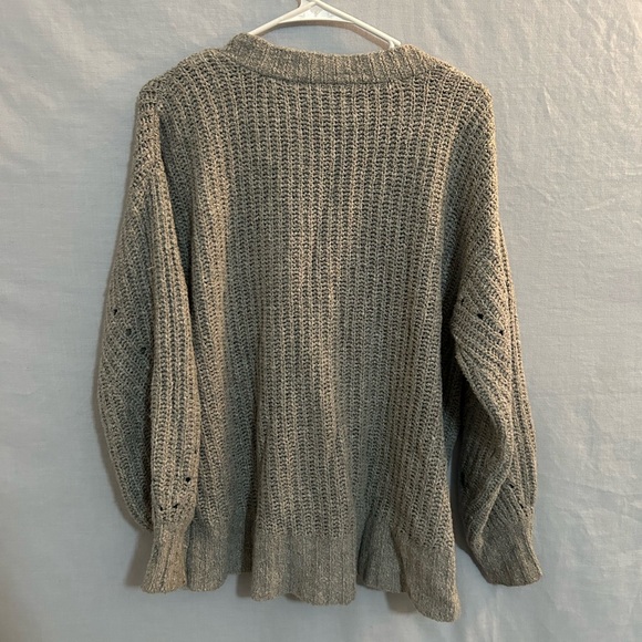 Gray Sweater Cardigan - Picture 3 of 4